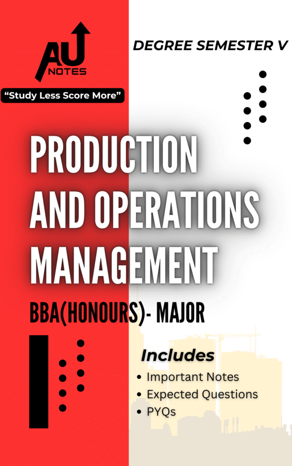 Production And Operation Management