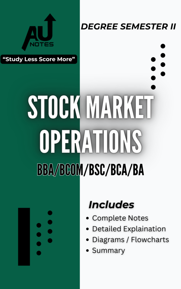 Stock Market Operations