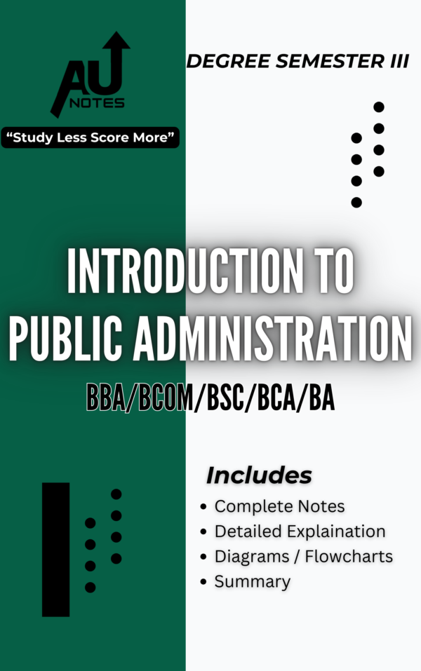 Introduction to Public Administration